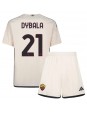 AS Roma Paulo Dybala #21 Vieraspaita Lasten 2023-24 Lyhythihainen (+ shortsit)
